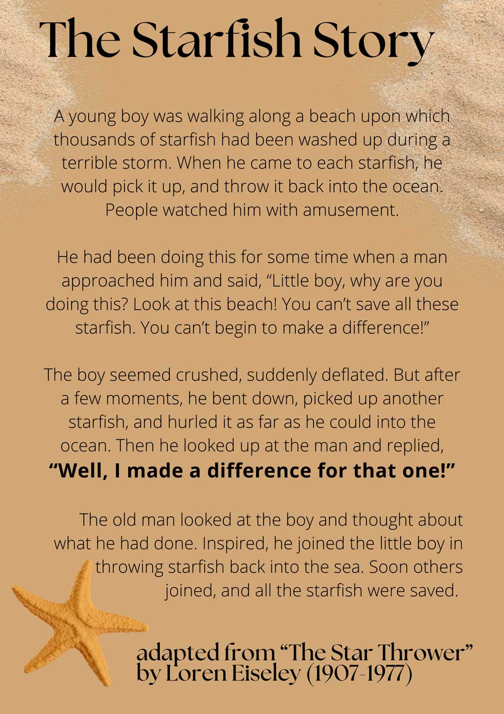 the starfish story
